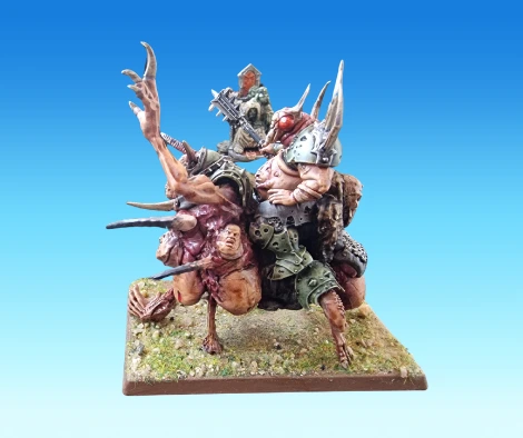 My converted Chaos Lord Piotr the Traveller'sleft side